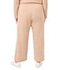 Vince Camuto Plus Size Coordinating Knit Wide Leg Drawstring Pants, Color:Warm Oatmeal Heather - Image 2