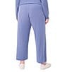 Vince Camuto Plus Size Coordinating Knit Wide Leg Drawstring Pants, Color:Horizon Blue - Image 2
