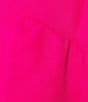 Vince Camuto Plus Size Luxe Crepe De Chine 3/4 Ruffle Sleeve V-Neck Crisscross Hem Tunic, Color:Hot Pink - Image 4