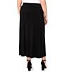 Color:Rich Black - Image 2 - Plus Size Mid Rise Maxi Skirt