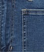 Vince Camuto Plus Size Stretch Denim Wide Leg Patch Pocket Jeans, Color:Sunwash Blue - Image 4