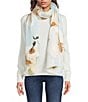 Vince Camuto Poppy Bloom Supersoft Oblong Scarf, Color:Chambray - Image 1