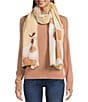 Vince Camuto Poppy Bloom Supersoft Oblong Scarf, Color:Yellow - Image 1