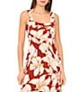 Vince Camuto Printed Square Neck Sleeveless Shift Maxi Dress, Color:Chili - Image 3