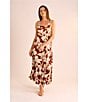 Vince Camuto Printed Square Neck Sleeveless Shift Maxi Dress, Color:Chili - Image 5