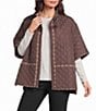 Vince Camuto Quilted Topper with Toggle - Image 1