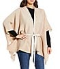Vince Camuto Reversible Pleated Belt Wrap Topper, Color:Oat - Image 2