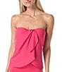 Vince Camuto Riviera Solids Draped Bandini Swim Top - Image 1