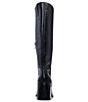 Color:Black Leather - Image 3 - Sangeti Leather Wide Calf Tall Boot