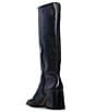 Color:Black Leather - Image 4 - Sangeti Leather Wide Calf Tall Boot