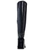 Color:Black Tumbled - Image 3 - Sangeti Tumbled Leather Square Toe Tall Boots