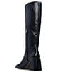 Color:Black Tumbled - Image 4 - Sangeti Tumbled Leather Square Toe Tall Boots