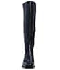 Color:Black Tumbled - Image 6 - Sangeti Tumbled Leather Square Toe Tall Boots