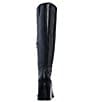 Color:Black Tumbled - Image 3 - Sangeti Tumbled Leather Tall Wide Calf Boots