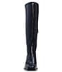 Color:Black Tumbled - Image 5 - Sangeti Tumbled Leather Tall Wide Calf Boots