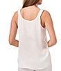Color:New Ivory - Image 2 - Rumpled Scrunch Strap V-Neck Sleeveless Tank Top