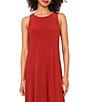 Vince Camuto Sleeveless Keyhole Back Crew Neck A-Line Maxi Dress, Color:Chili - Image 3
