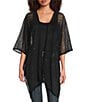 Vince Camuto Solid Popcorn Topper, Color:Black - Image 1