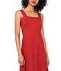Vince Camuto Square Neck Sleeveless Shift Maxi Dress, Color:Chili - Image 3