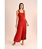 Vince Camuto Square Neck Sleeveless Shift Maxi Dress, Color:Chili - Image 7