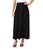 Vince Camuto Stretch Crepe A-Line Maxi Skirt, Color:Rich Black - Image 1