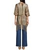 Vince Camuto Striped Metallic Shine Topper - Image 2