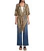 Vince Camuto Striped Metallic Shine Topper - Image 3