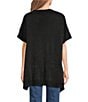 Vince Camuto Textured Shiny Knit Topper - Image 2