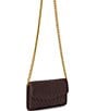 Color:Inked Mulber - Image 4 - Theon Wallet On Chain Crossbody Bag