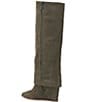 Color:Forrest - Image 4 - Tibani Suede Knee High Foldover Wedge Boots