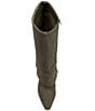 Color:Forrest - Image 6 - Tibani Suede Knee High Foldover Wedge Boots