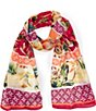 Color:Spice - Image 1 - Tropical Floral Oblong Scarf