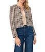 Vince Camuto Tweed Crop Button Front Jacket - Image 1