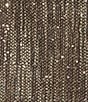 Vince Camuto Tweed Faux Fur Trim Sequin Cape, Color:Chocolate - Image 4