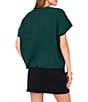 Vince Camuto V-Neck Dolman Short Sleeve Top, Color:Wise - Image 2