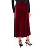 Vince Camuto Velvet Maxi A-Line Skirt, Color:Crimson - Image 2