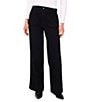 Vince Camuto Wide Leg Patch Pocket Jeans, Color:Rich Black - Image 1