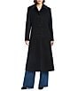 Vince Camuto Wool Banana Stand Collar Long Sleeve Single Breasted Coat, Color:Black - Image 2