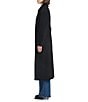 Vince Camuto Wool Banana Stand Collar Long Sleeve Single Breasted Coat, Color:Black - Image 4