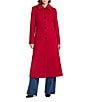 Vince Camuto Wool Banana Stand Collar Long Sleeve Single Breasted Coat, Color:V-Red - Image 2