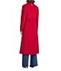 Vince Camuto Wool Banana Stand Collar Long Sleeve Single Breasted Coat, Color:V-Red - Image 3
