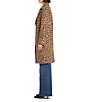 Vince Camuto Wool Blend Leopard Print Notch Collar Boyfriend Fit Walker Coat, Color:Leopard - Image 3