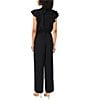 Vince Camuto Woven Flutter Sleeve Mock Neck Jumpsuit - Image 2