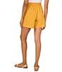 Vince Camuto Woven Pleated Elastic Back Waistband Coordinating Shorts, Color:Golden Spice - Image 2