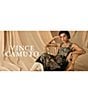 Vince Camuto Woven Square Neckline Sleeveless Printed Maxi Shift Dress, Color:Rich Black - Image 4