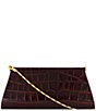 Vince Double Bar Pouch Frame Croc Shoulder Bag - Image 1