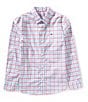 Vineyard Vines Big Boys Long Sleeve On-The-Go BRRR Shirt, Color:Pink - Image 3