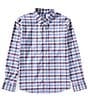Vineyard Vines Big Boys Faraway Performance Button-Front Shirt, Color:Summer Evng - Image 1
