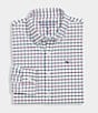 Vineyard Vines Big Boys Quidnet Plaid Long Sleeve Performance Sport Shirt, Color:Charleston Green - Image 2