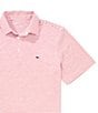 Vineyard Vines Bradley Stripe Sankaty Short Sleeve Polo Shirt, Color:White/Lighthouse Red - Image 2